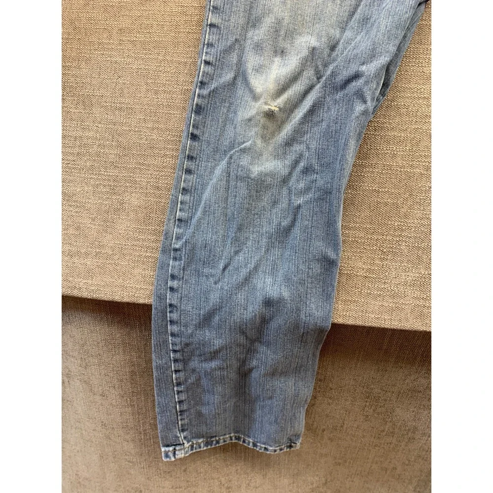 Levi's 505 Jeans Mens 33x32 Blue Denim Light Wash Mid Rise Regular Fit Straight